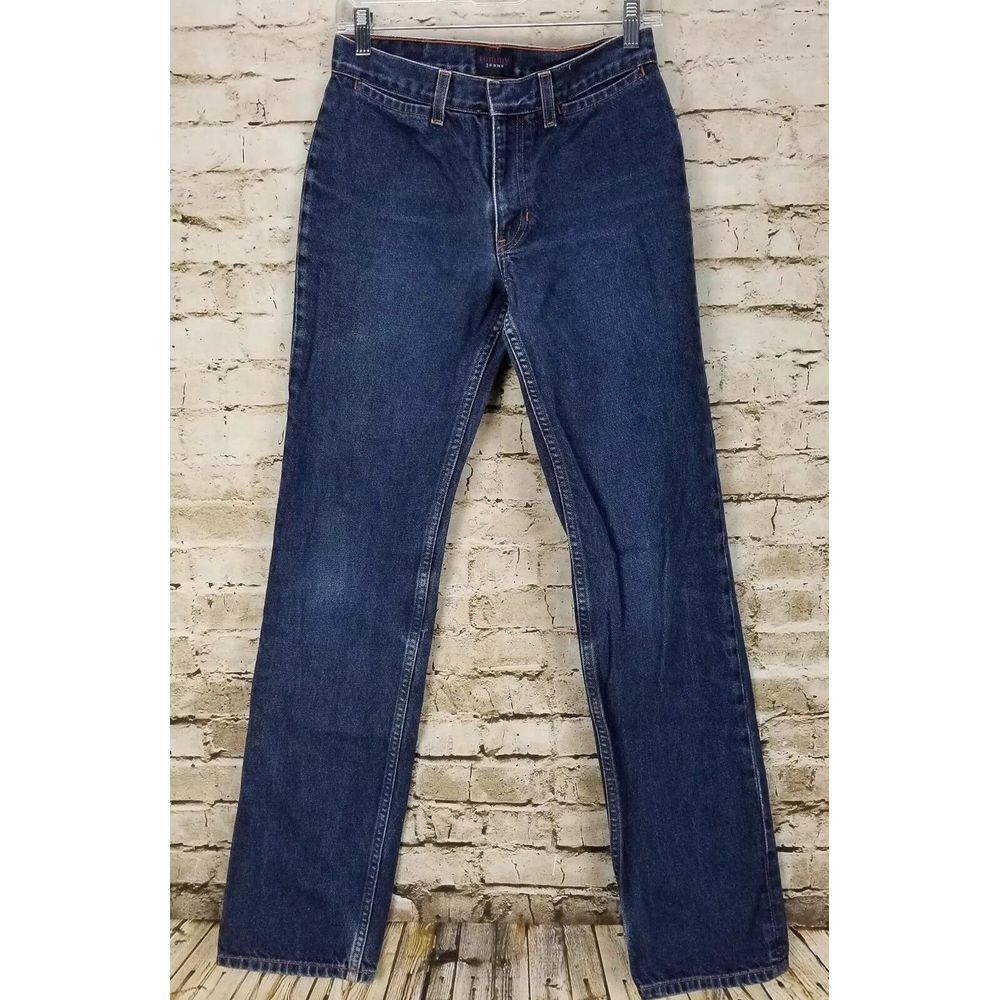 Tommy Hilfiger Women's Jeans Size 7 Blue Distressed Straight Leg Flag Vintage‎